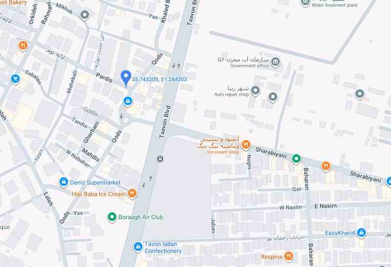 لوکیشن تهران ماکسیما